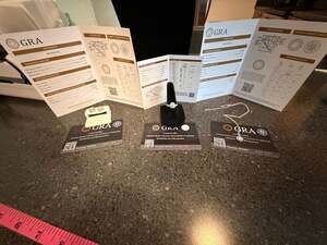 Moissanite Halo Jewelry Set: Ring, Necklace, and Earrings with GRA Certificates